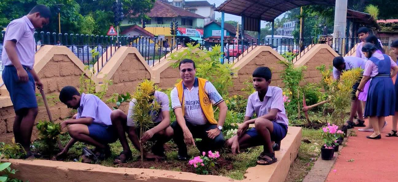 Sapling / Tree Plantation Drive Was Held at Rosary High School Navelim