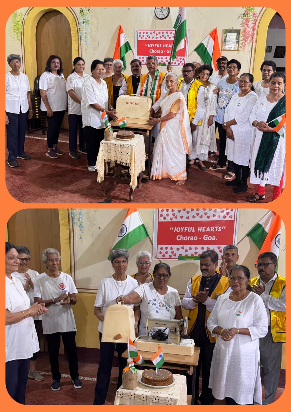 DONATION OF SEWING MACHINE TO SENIOR CITIZEN