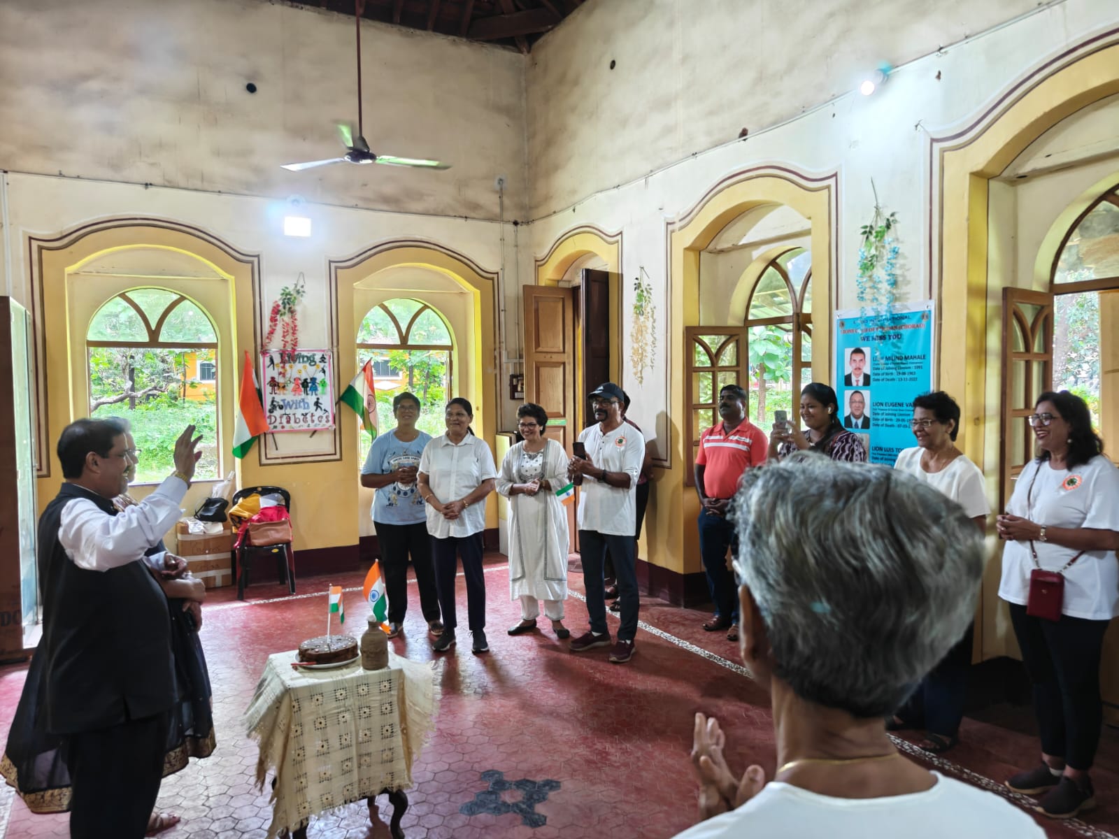 CELEBRATING INDEPENDENCE DAY WITH SENIOR CITIZENS.