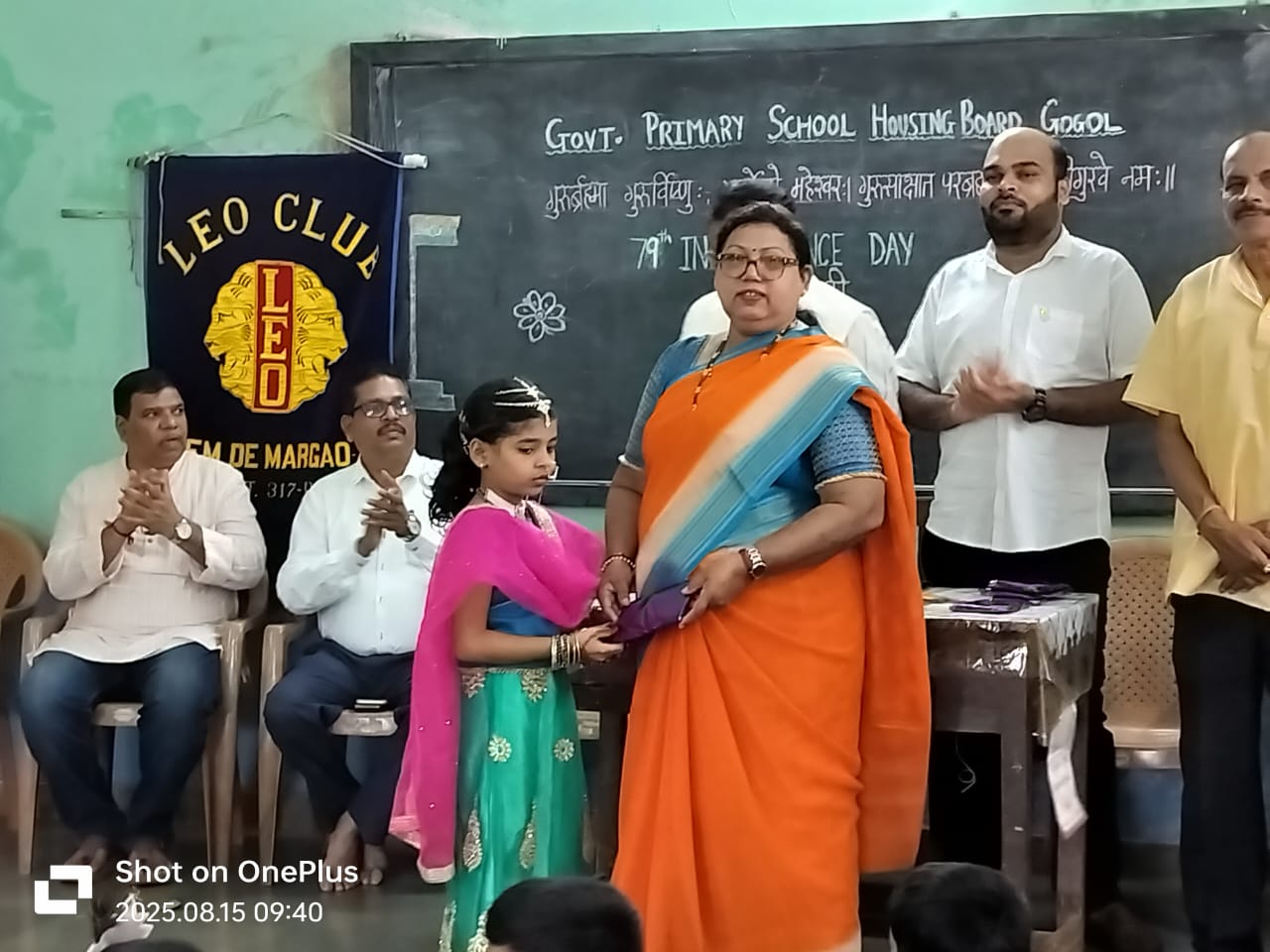 Leo Club of alem de Margao organised Competion  for students on the ocassion of Srikrishnajamashtami, was invited as chieg guest