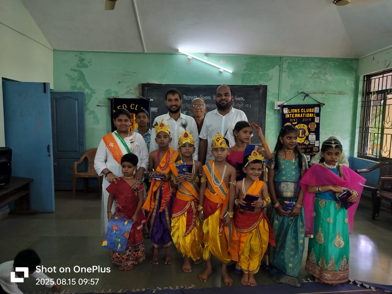 Leo Club of alem de Margao organised Competion  for students on the ocassion of Srikrishnajamashtami, was invited as chieg guest