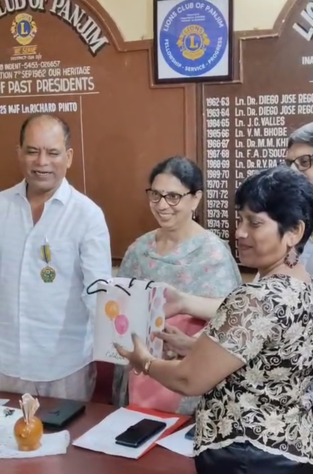 5 Lion teachers from Lions Club of Panjim were felicitated with gifts on the occasion of Teachers Day on 5th September 2025