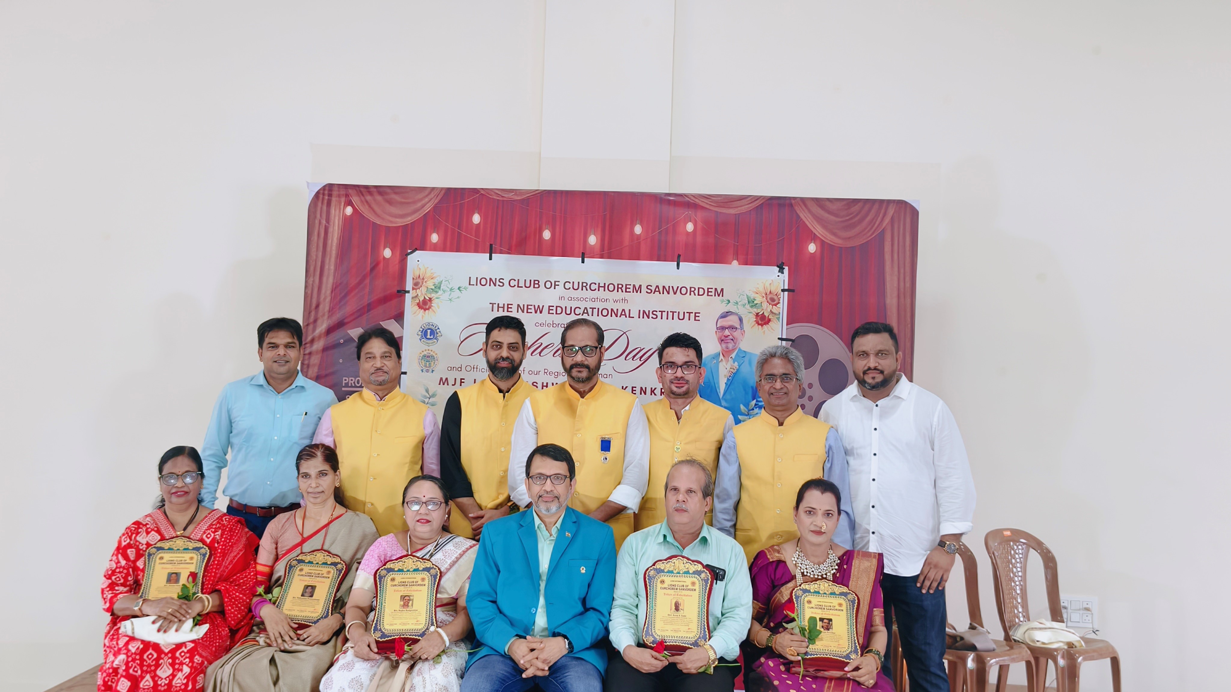 Teachers Day and official visit of our Region Chairperson MJF Lion Vishwamber Kenkre