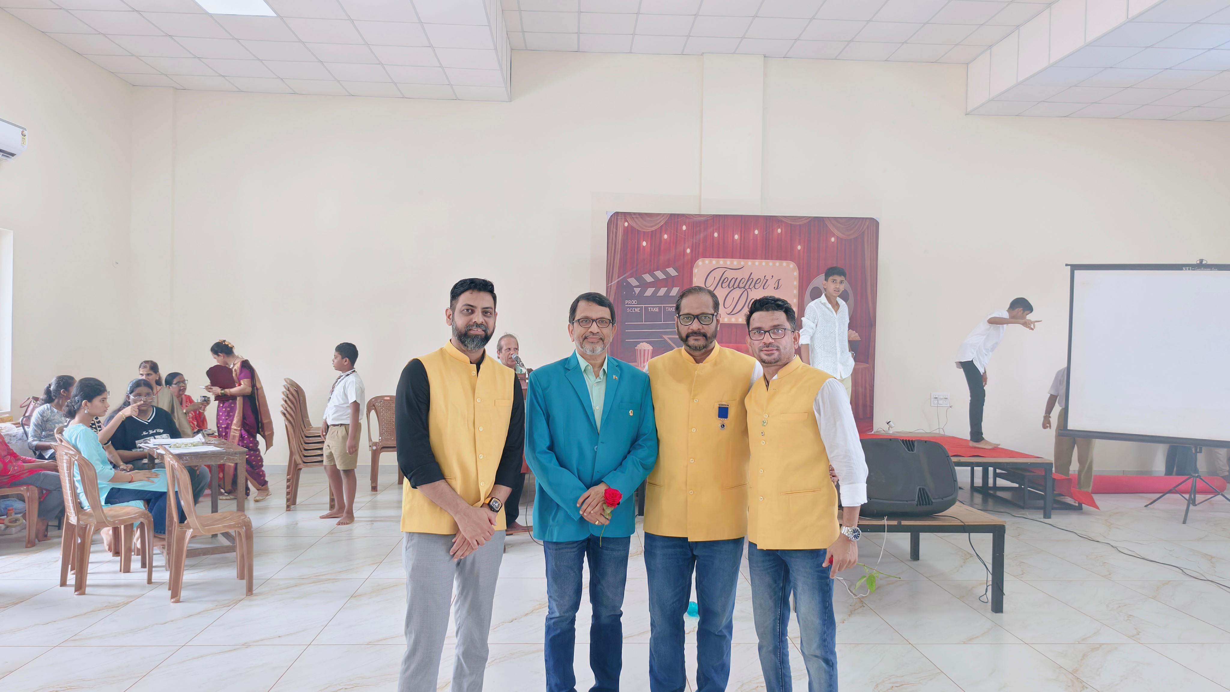 Teachers Day and official visit of our Region Chairperson MJF Lion Vishwamber Kenkre