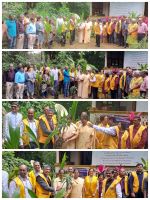 conducted twining activity with Chodan club and donated 15 coconut saplings to the needy 