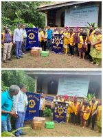 Donated old clothes to Lions Club of Chodan for their Activity of making bags from old clothes