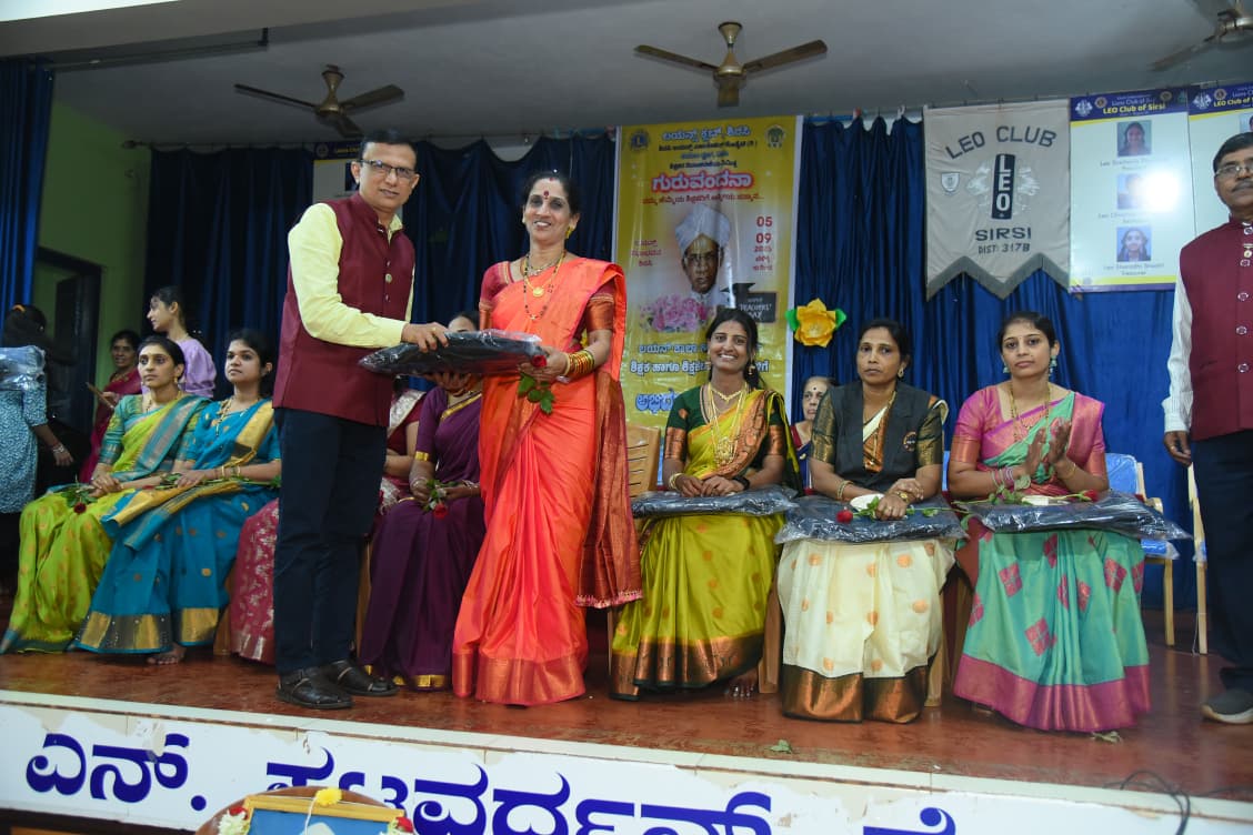 Attended Lions Club Sirsi Teachers’ Day Celebration