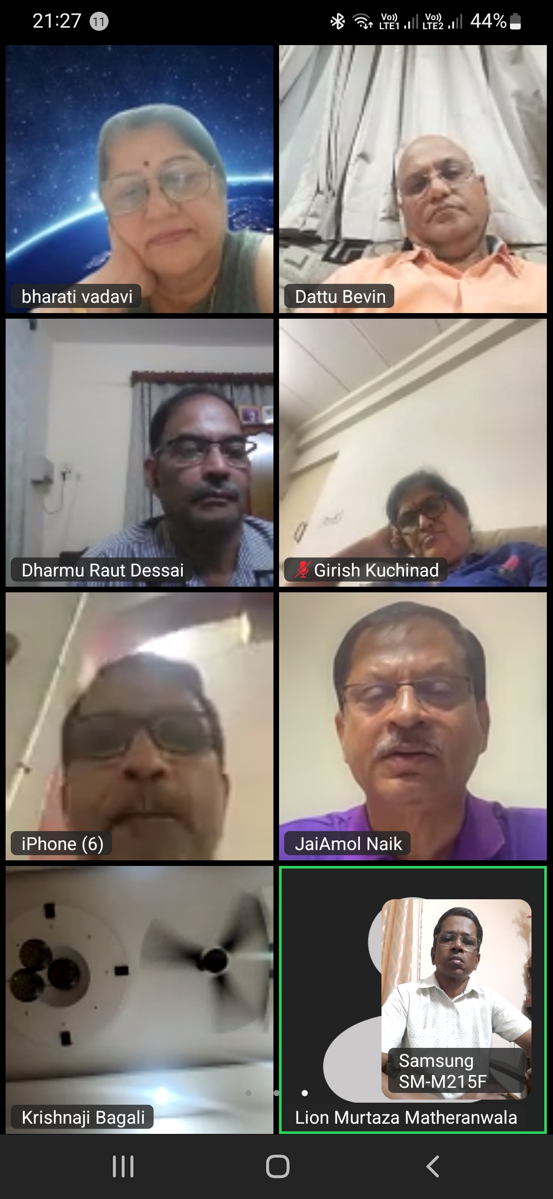 D G virtual Meeting 