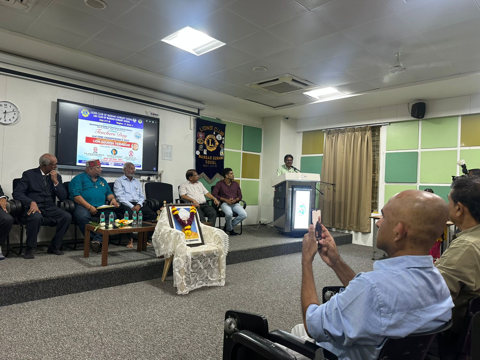 Attended the Teachers Day event and ZC visit of LC Gomant Madgaon