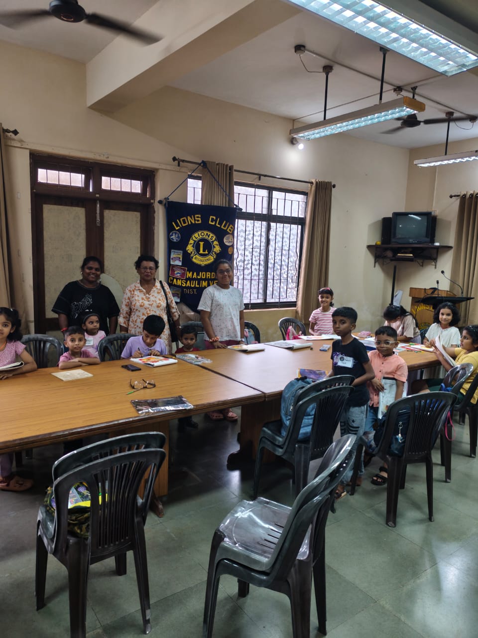Drawing competition for children of Zuarinagar