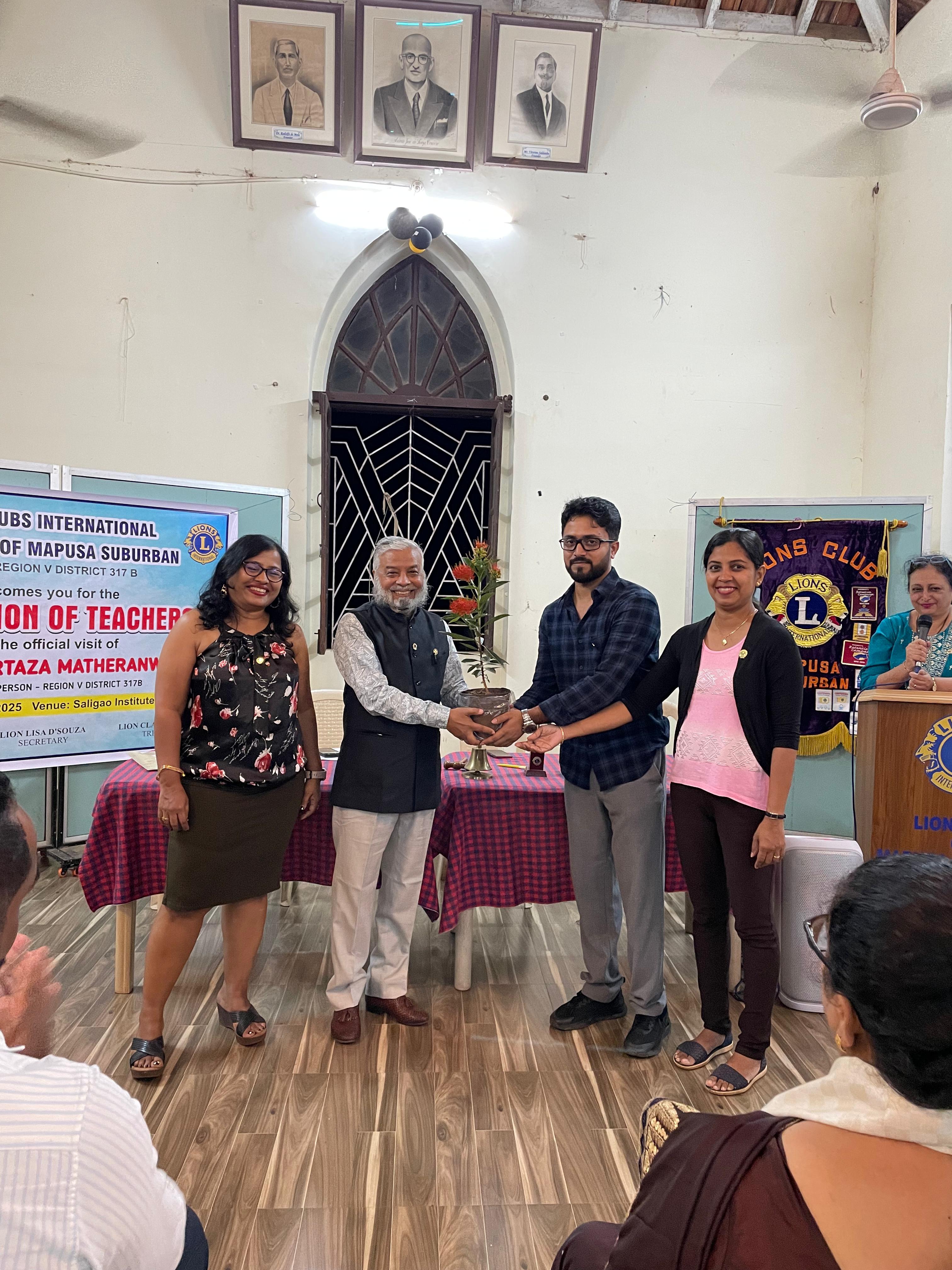 official Visit to Lions Club Of Mapusa Suburban 