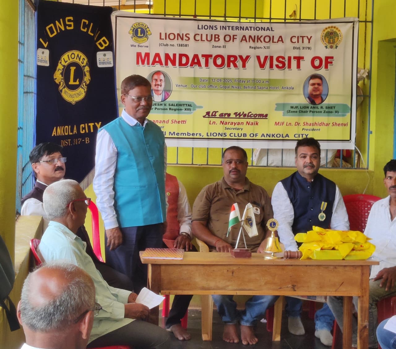 Club Visit with RC and ZC at Ankola City.