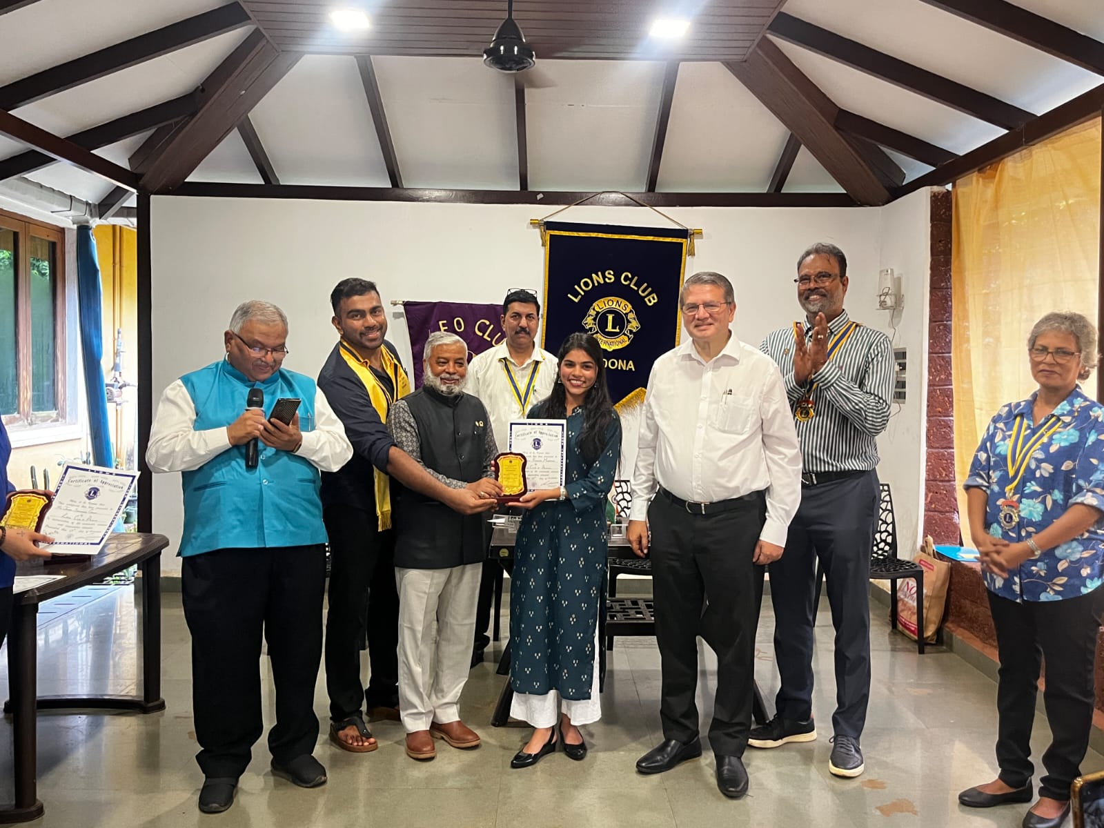 Region Chairpersons Visit to Lions Club OF Aldona