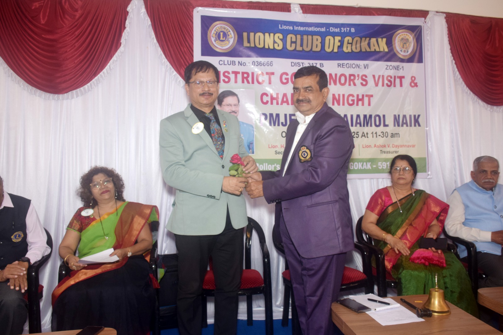 DISTRICT GOVENOR 'S OFICIAL VISIT TO THE CLUB