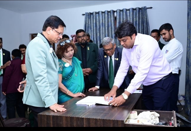Official visit of the District Governor to the lions club of Candoilm
