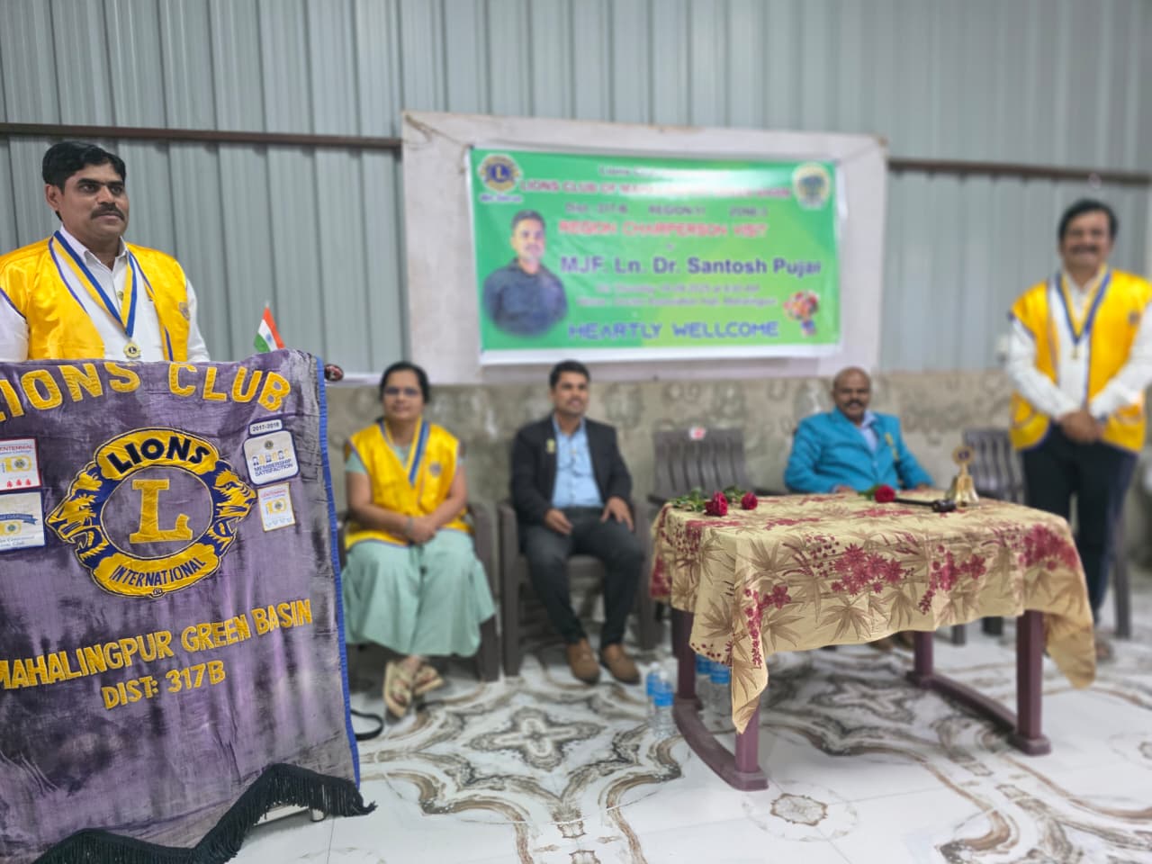  Mahalingapur club Official visit .