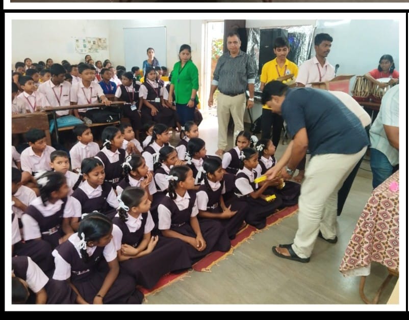 Refreshment during Calendar activity of JRC Installation at Sunandabai School, Corlim held on 20th September