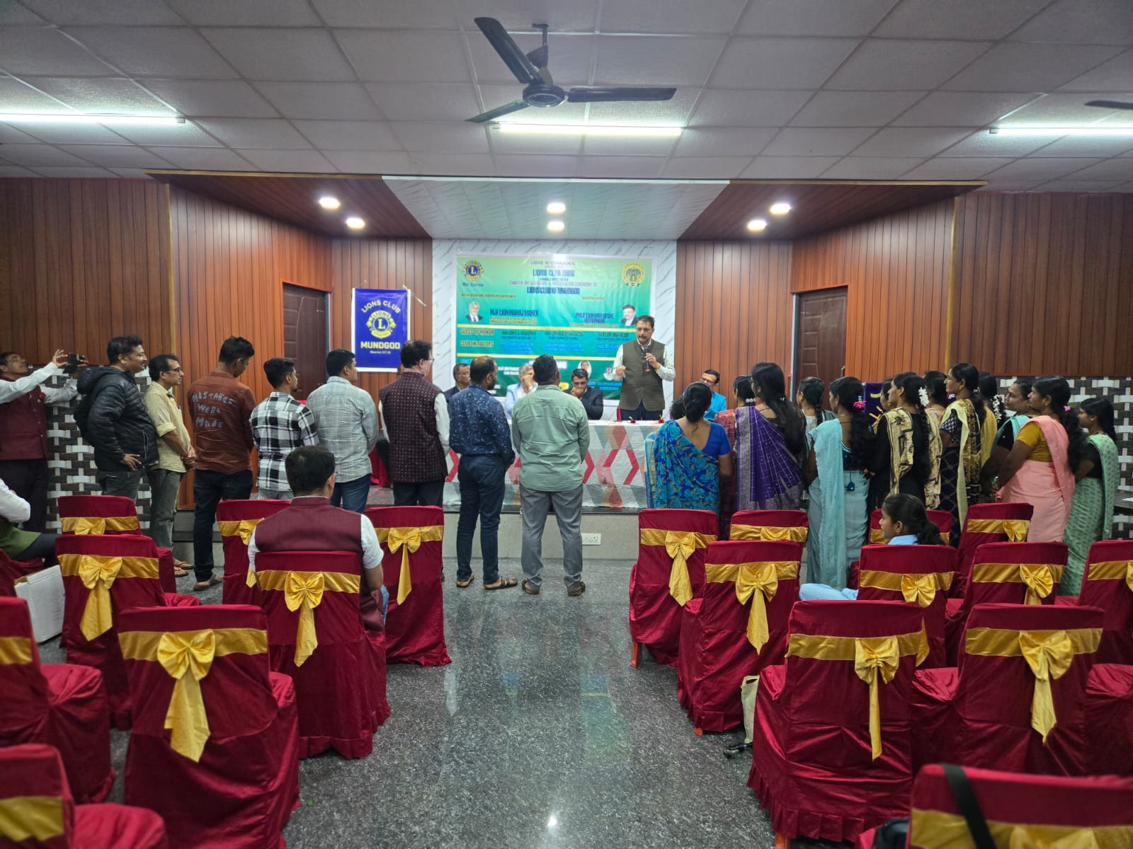 CHARTER PRESENTATION TO THE NEW CLUB LIONS CLUB OF MUNDGOD (INITIATED IN 2024-25)