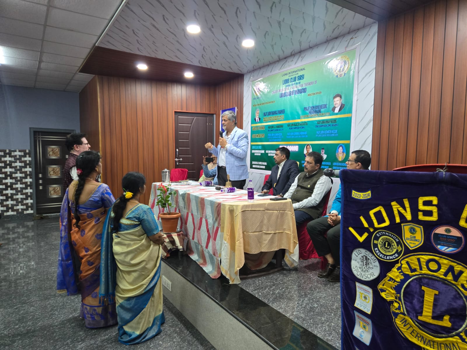 CHARTER PRESENTATION TO THE NEW CLUB LIONS CLUB OF MUNDGOD (INITIATED IN 2024-25)