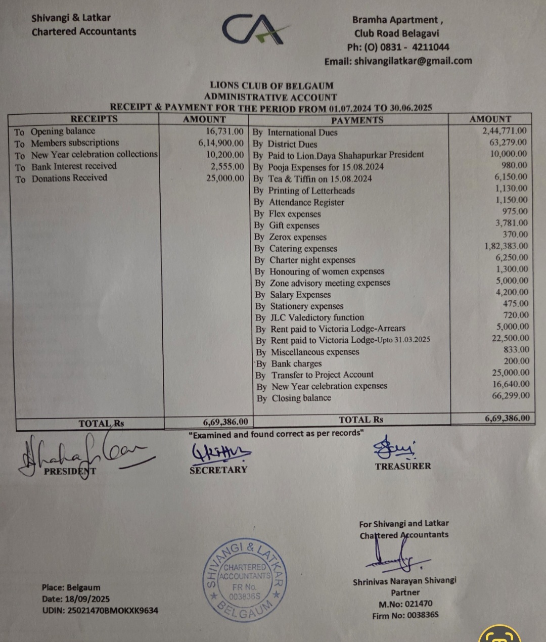 Audited Statement of Accounts 2024-25