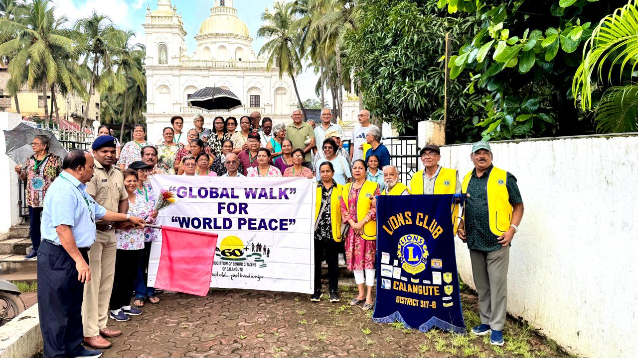senior citizens of calangute walk 