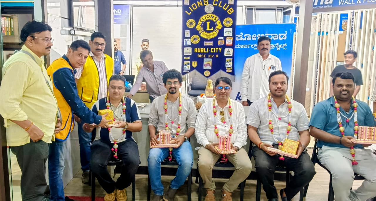 23.	On 16th September 2025, we, the P.S.T. of Lions Club of Hubli City, celebrated ENGINEER’S DAY in collaboration with our esteemed Club Member MJF, Ln. Shankar Koliwad, at his premises Koliwad Granites, Hubli. 