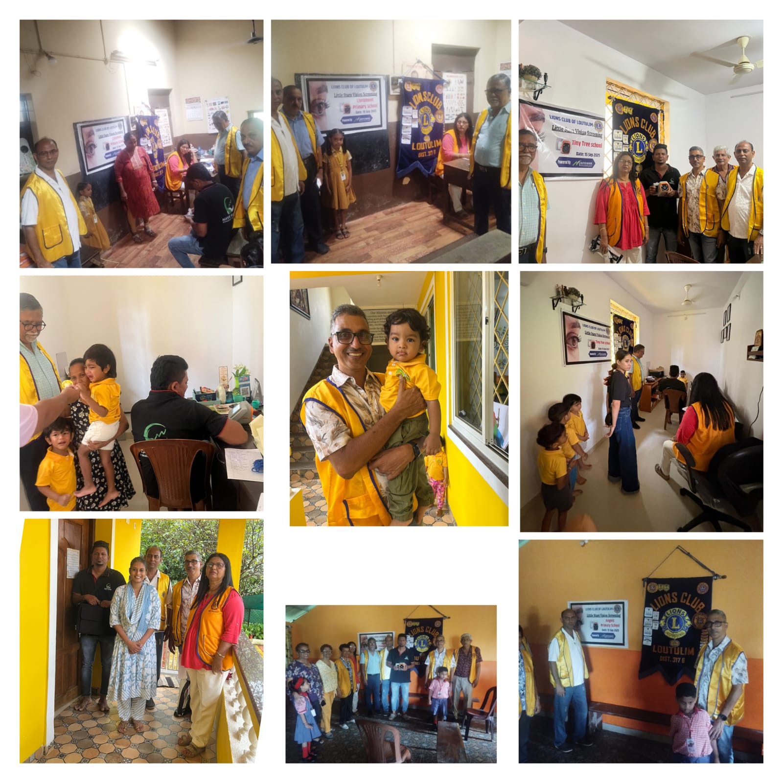 Attending service activity of Lions club of Loutolim