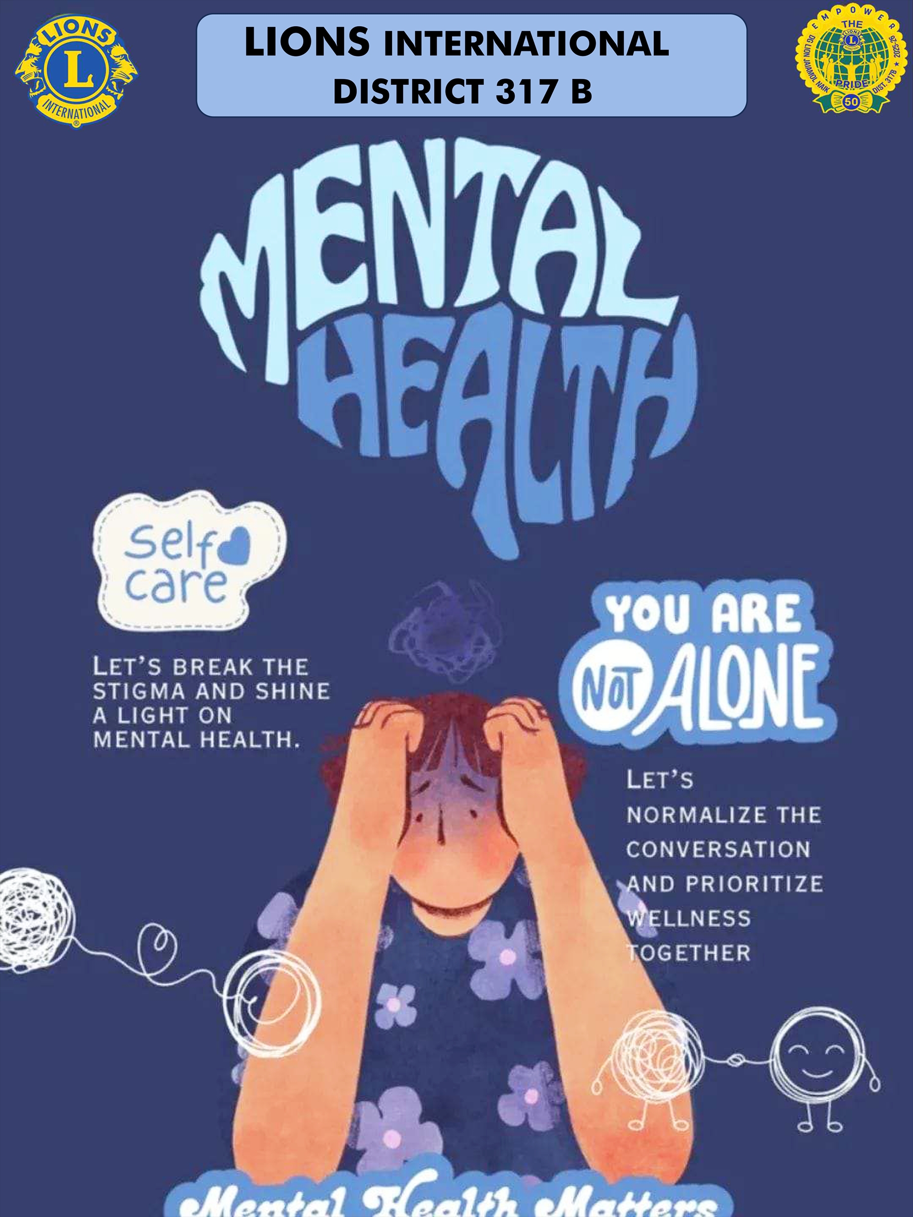 Join The World Wide Week Of Service Support Mental Health & Well Being UNSDG #3 Lion Adrian Torres DC UNSDG Promotion District 317B