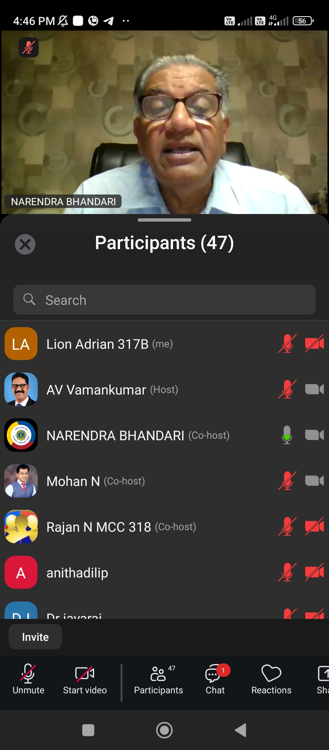 Attendance on Call of DG with National Level Leaders Training and Planing On Mental Health & Well Being Virtually