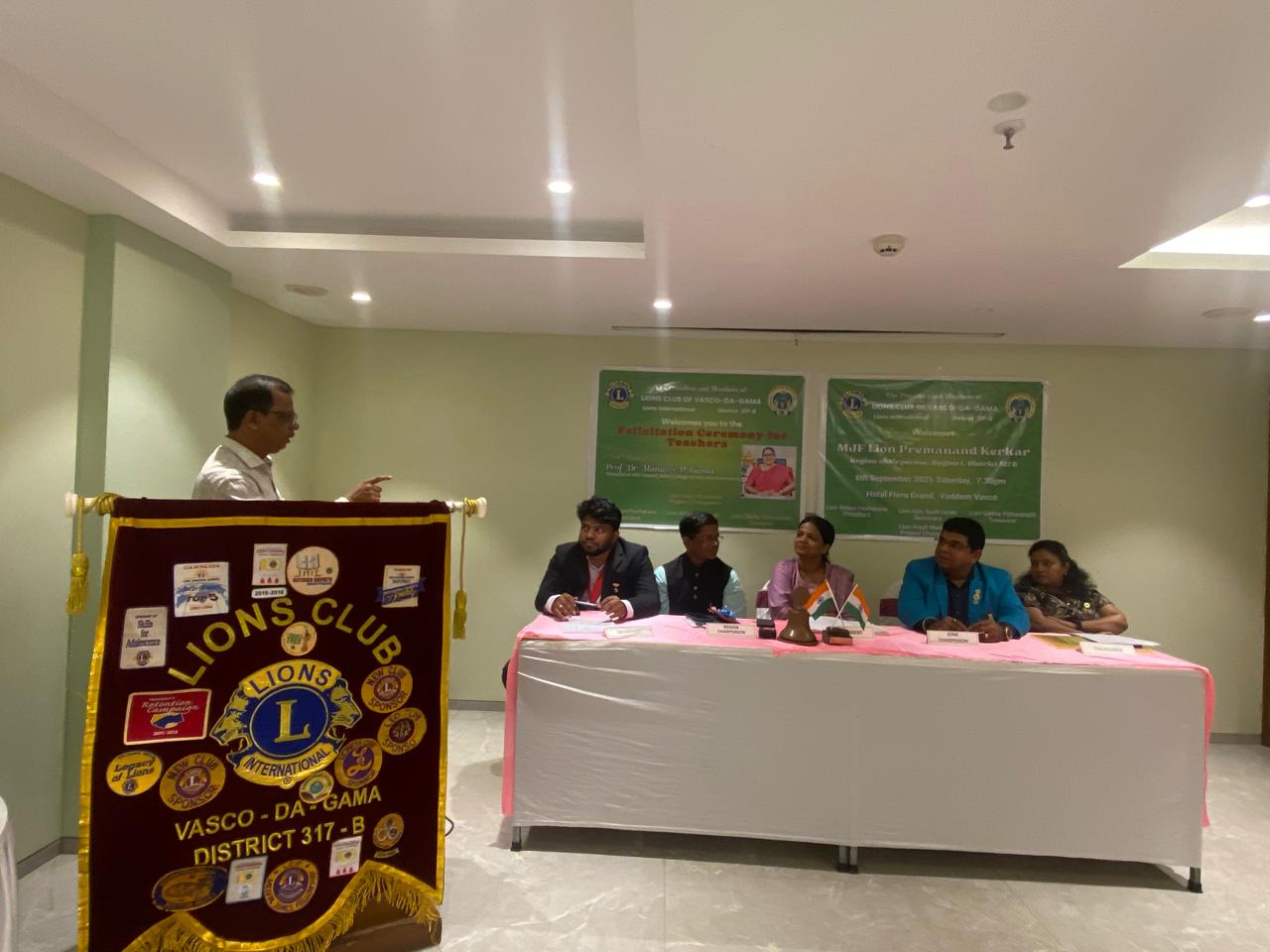 Attended Club BoD of home club lions Club of Vasco da Gama held on 06 September 2025 at 7.30 p.m. at Hotel Flora Grand.