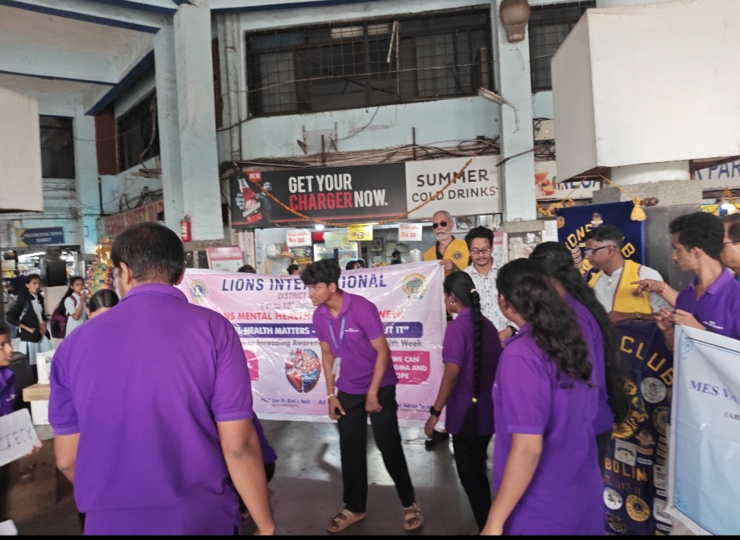 Conducted a Street skit on Mental Health Awareness at Kadamba Bus Stop Panjim