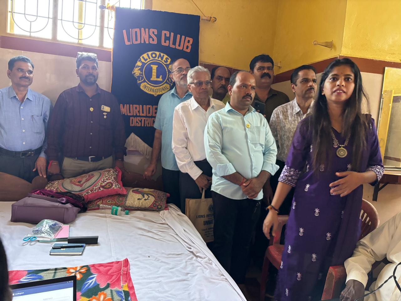 CONDUCTED FREE EAR CHECK-UP AND HEARING AID DISTRIBUTION CAMP.