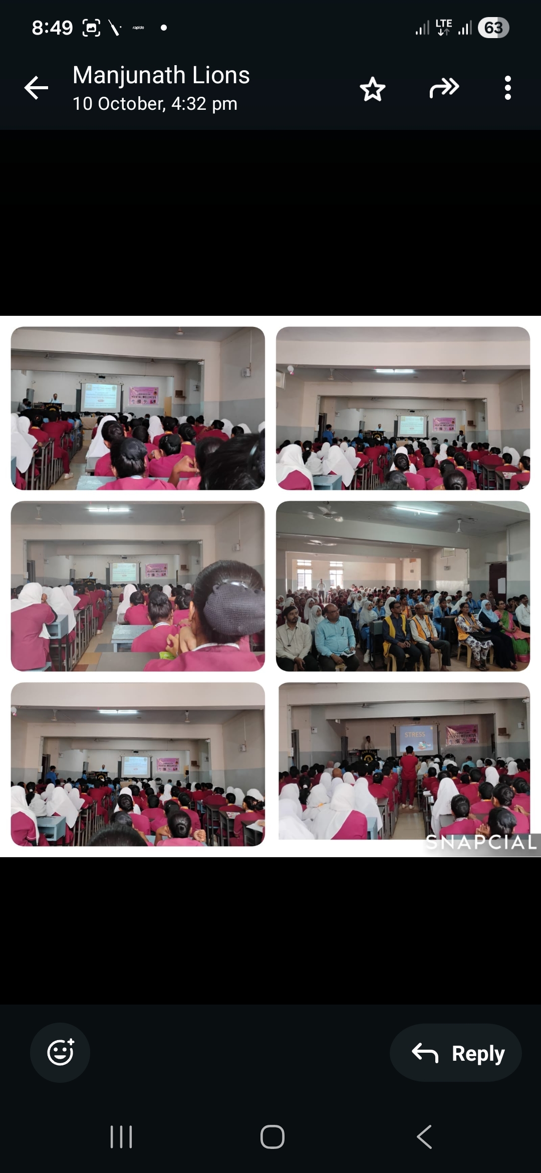 Mental health awareness talk at nursing college 