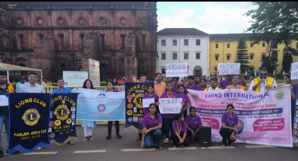 Mental Health and Wellbeing Skit at Gandhi Circle,Old Goa.