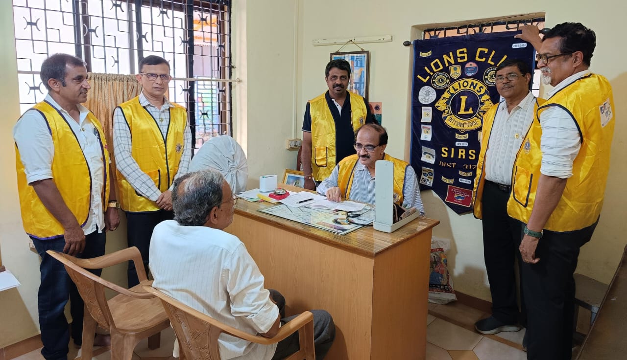 ATTENDED LIONS CLUB SIRSI CONDUCTED MENATL HEALTH CHECK UP CAMP