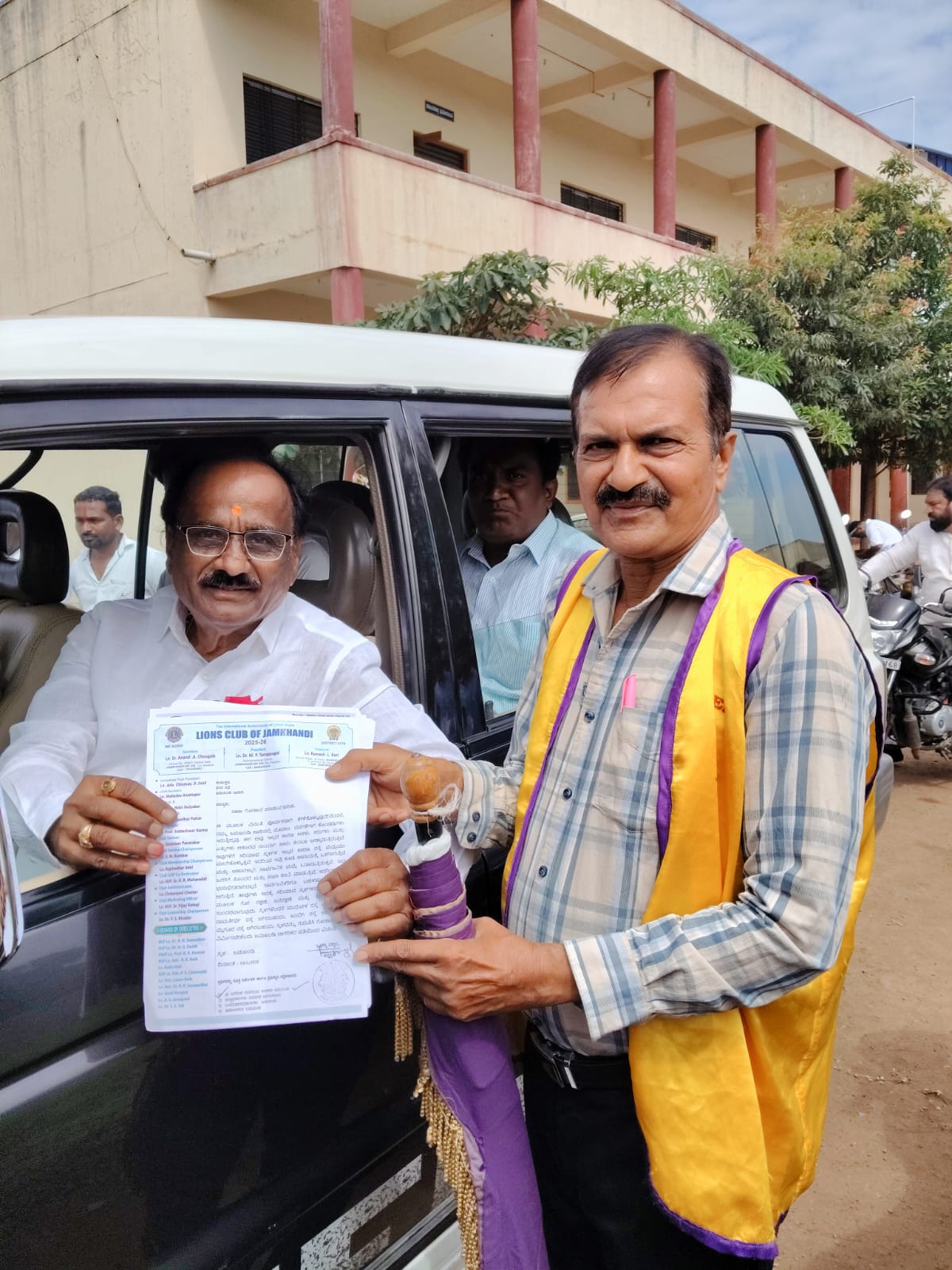 Lions Club of Jamkhandi submitted a Petition (Request Letter) to the Municipal Commissioner, Tahsildar of Jamkhandi and Assistant commissioner of jamkhandi for the construction of a cowshed for Cow Protection at Jamkhandi.
