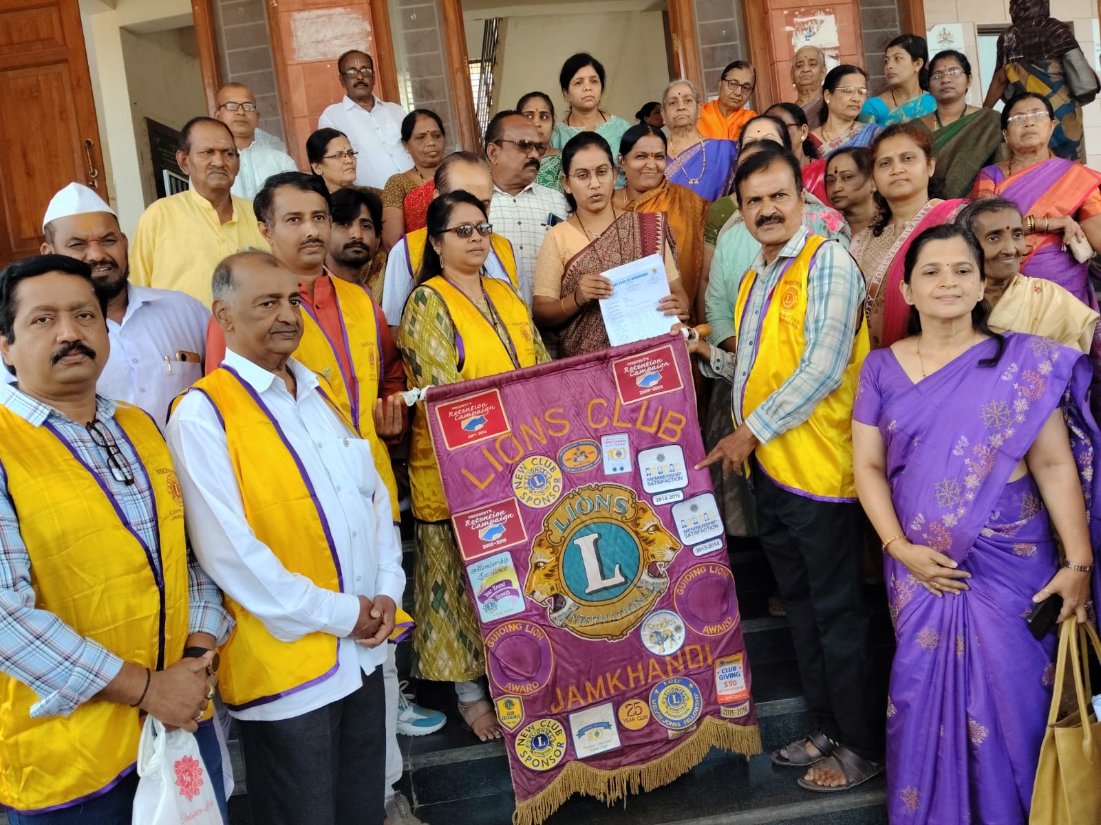 Lions Club of Jamkhandi submitted a Petition (Request Letter) to the Municipal Commissioner, Tahsildar of Jamkhandi and Assistant commissioner of jamkhandi for the construction of a cowshed for Cow Protection at Jamkhandi.