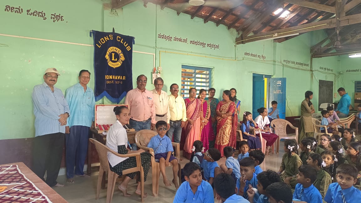 Eye screening and checkup camp.