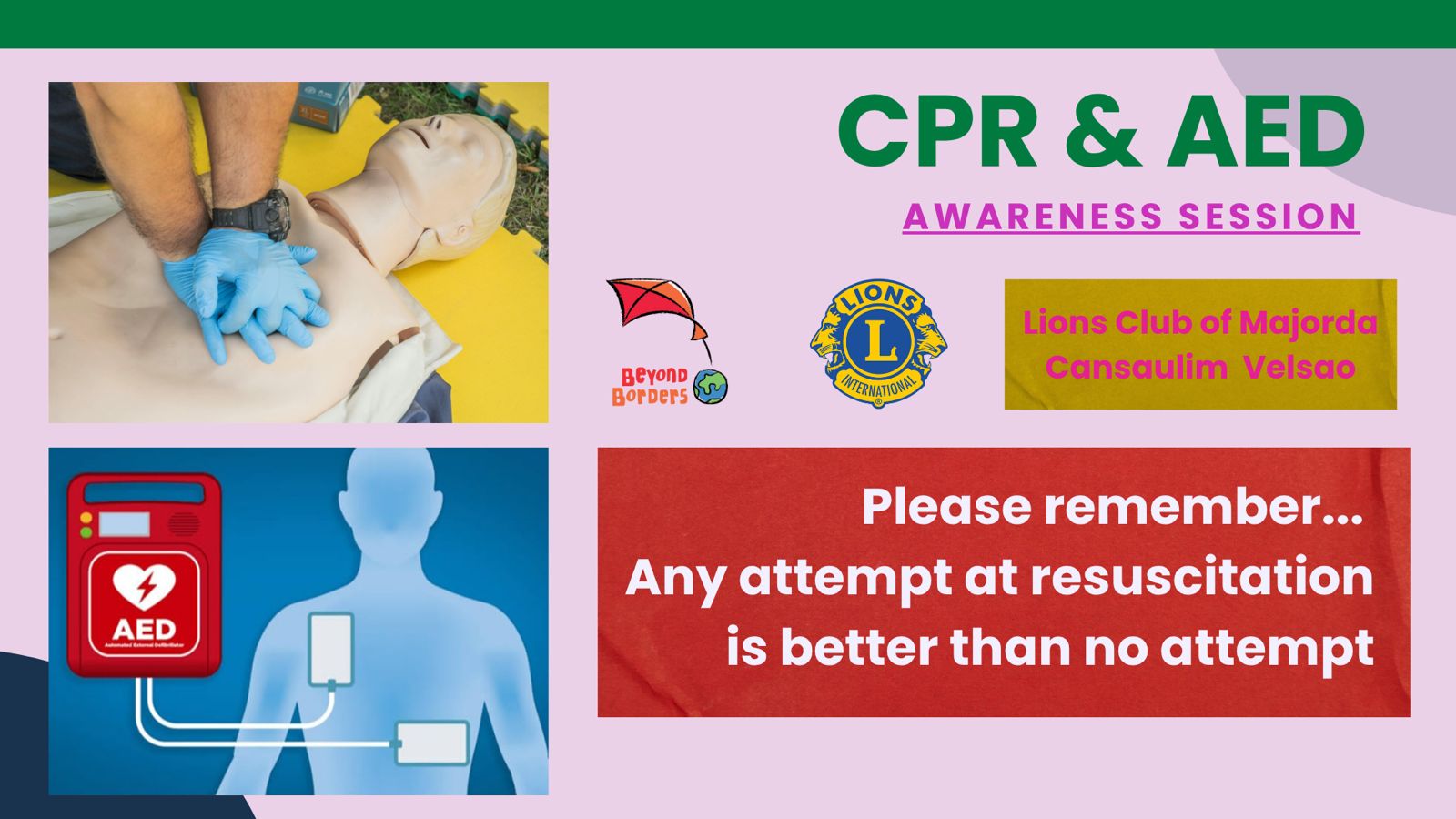 CPR awareness and introduction session