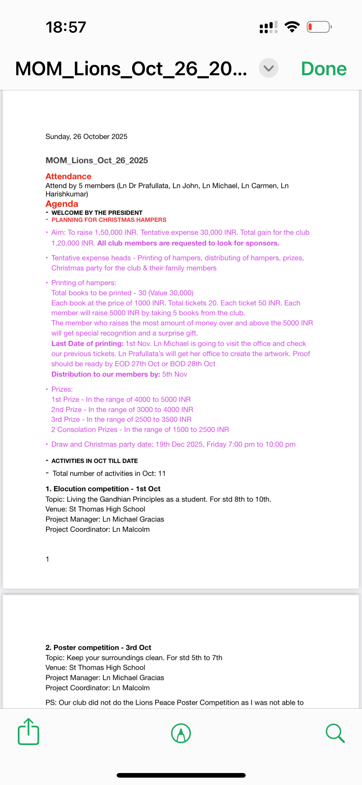 Regular Club Meeting