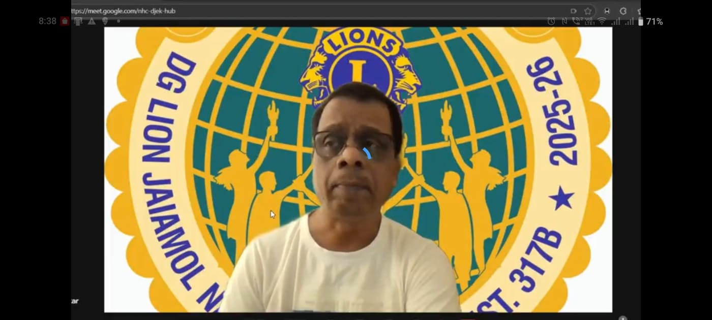 Online Video Conference Meeting was conducted on 29th october 2025 on the topic Reporting of activities on District and international portal.