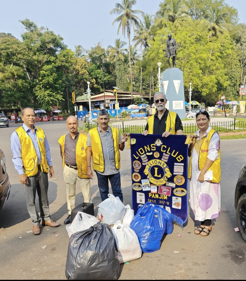 Lions Club of Panjim conducted a Twinning Activity with Lions Club of Chodan of Donation of Good used clothes for the Clothes Bank maintained by Lions Club of Chodan.