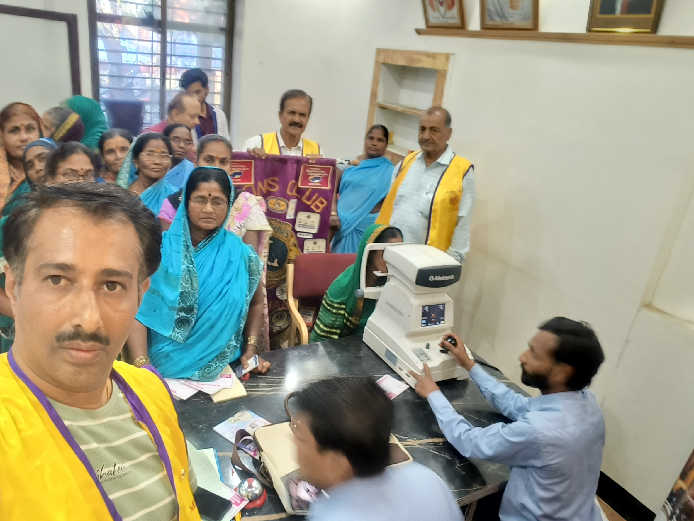Fee Dibetes check-ups and eye screening for Town Muncipal Corporation(TMC) workers and staff.