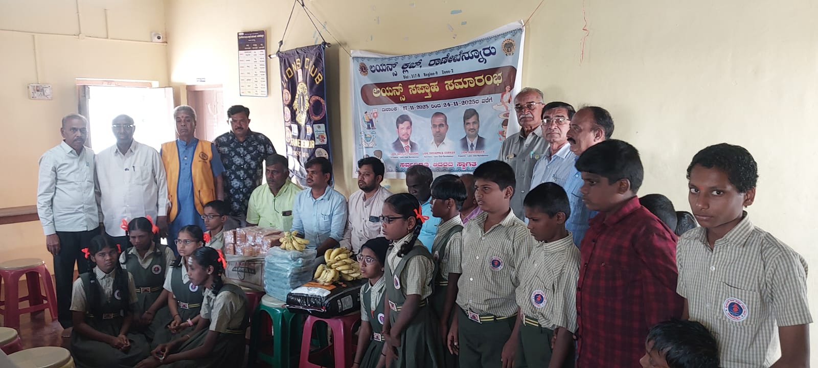 DONATEDED  Groceries  and fruits 