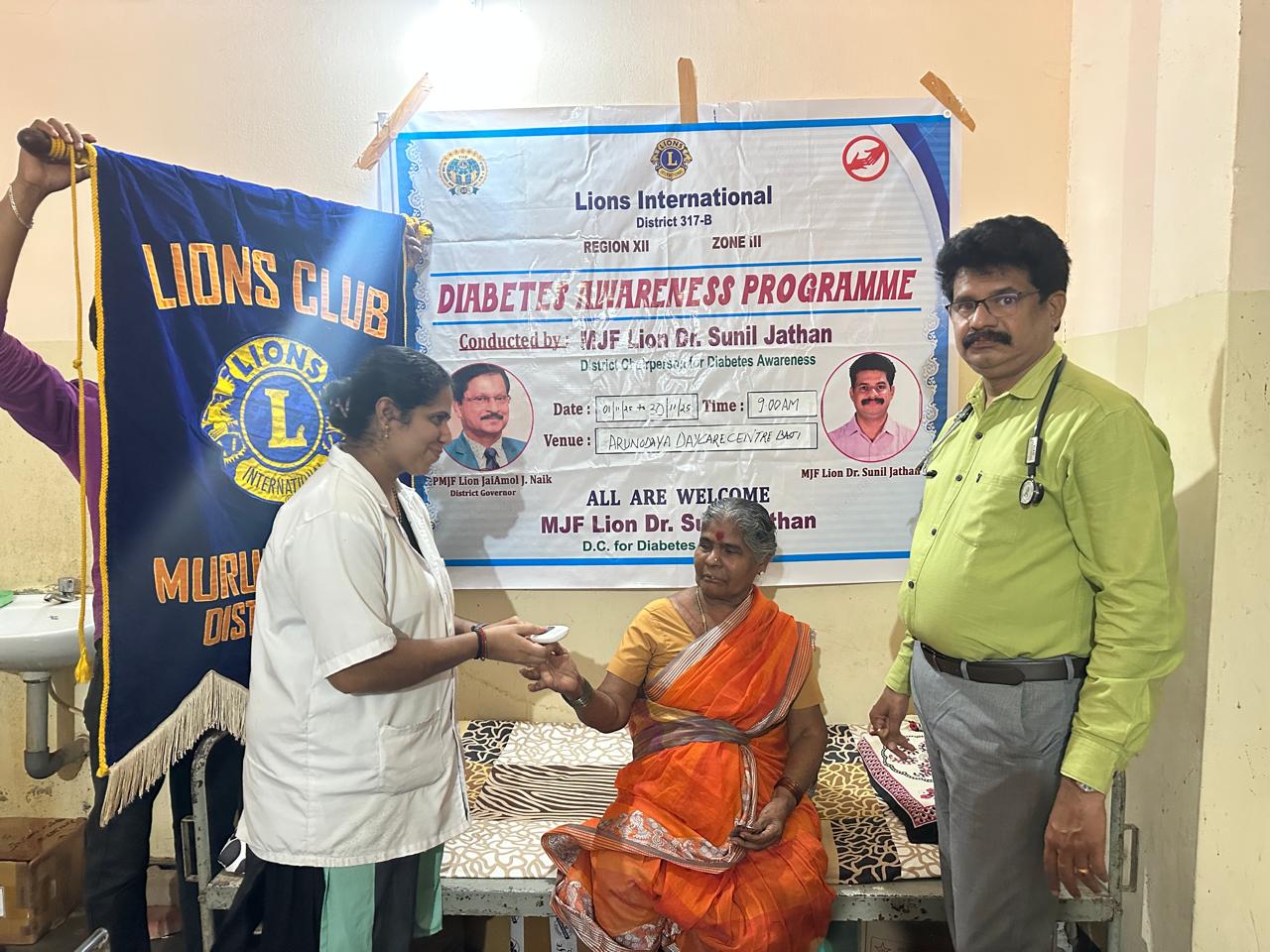 CONDUCTED DIABETIC SCREENING AND AWARENESS CAMP FOR 15 DAYS