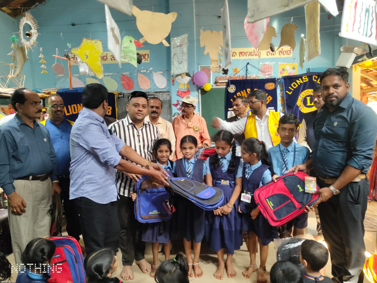 DISTRIBUTED SCHOOL BAGS TO GOVT SCHOOL CHILDREN.