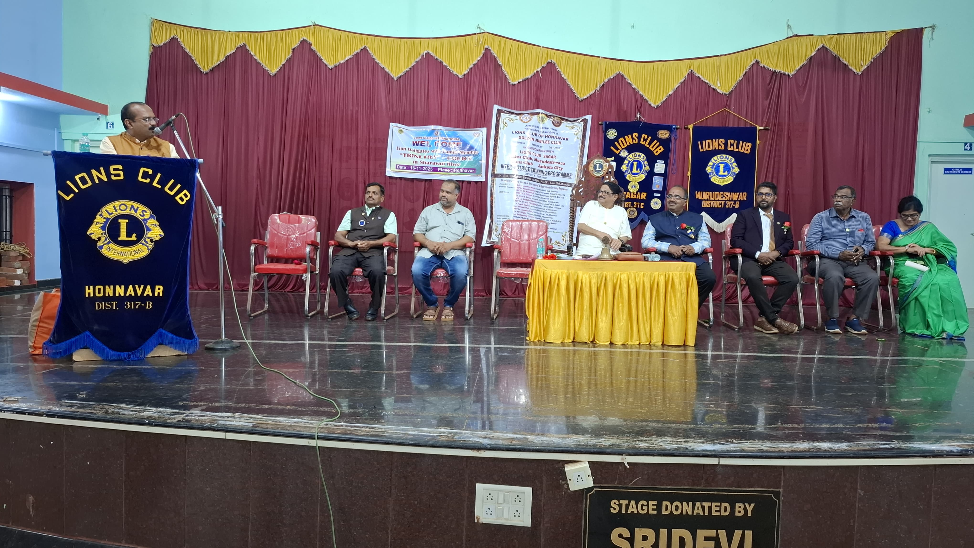 TWINNING WITH LIONS CLUB HONNAVARA AND LIONS CLUB ANKOLA CITY.