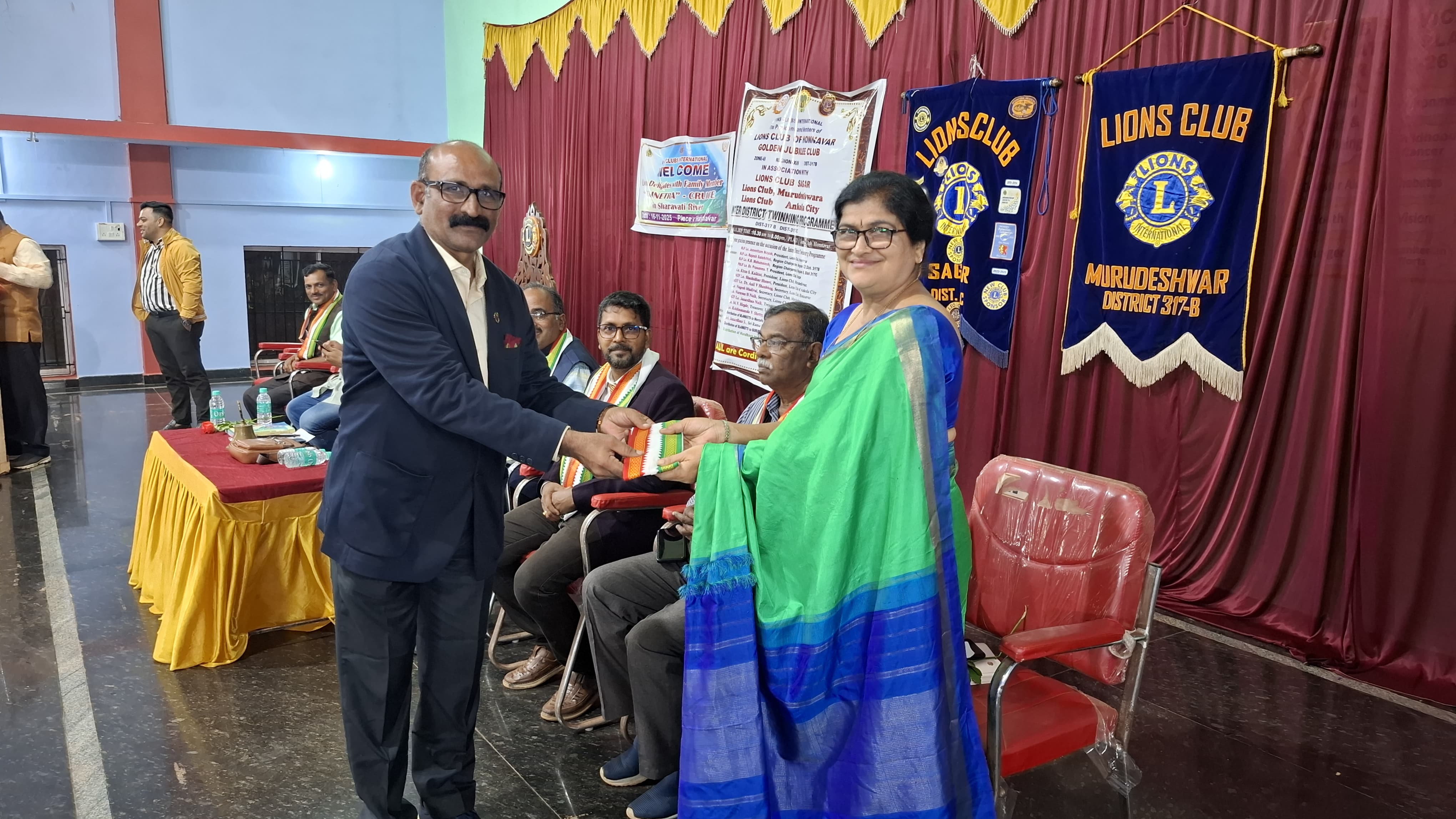 CONDUCTED INTER DISTRICT TWINNING WITH LIONS CLUB SAGARA 317C DISTRICT.