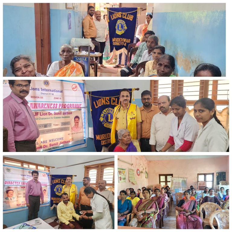 CONDUCTED DIABETIC SCREENING AND AWARENESS CAMP.