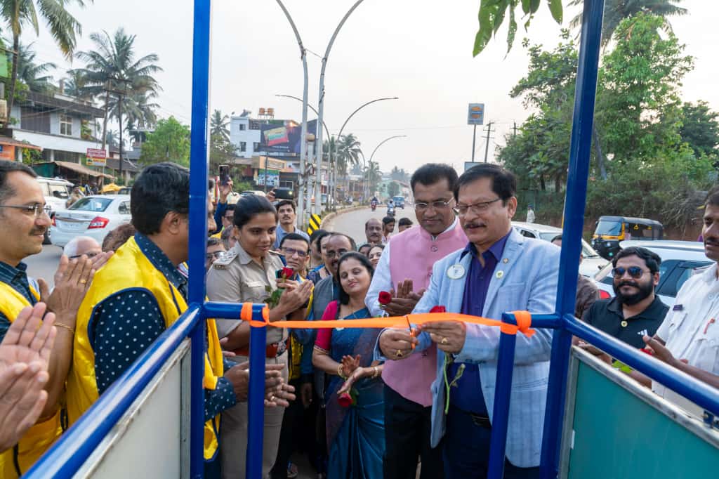 Attended the Inauguration of Traffic Police Chowki Built and Donated by Lions Club Sirsi
